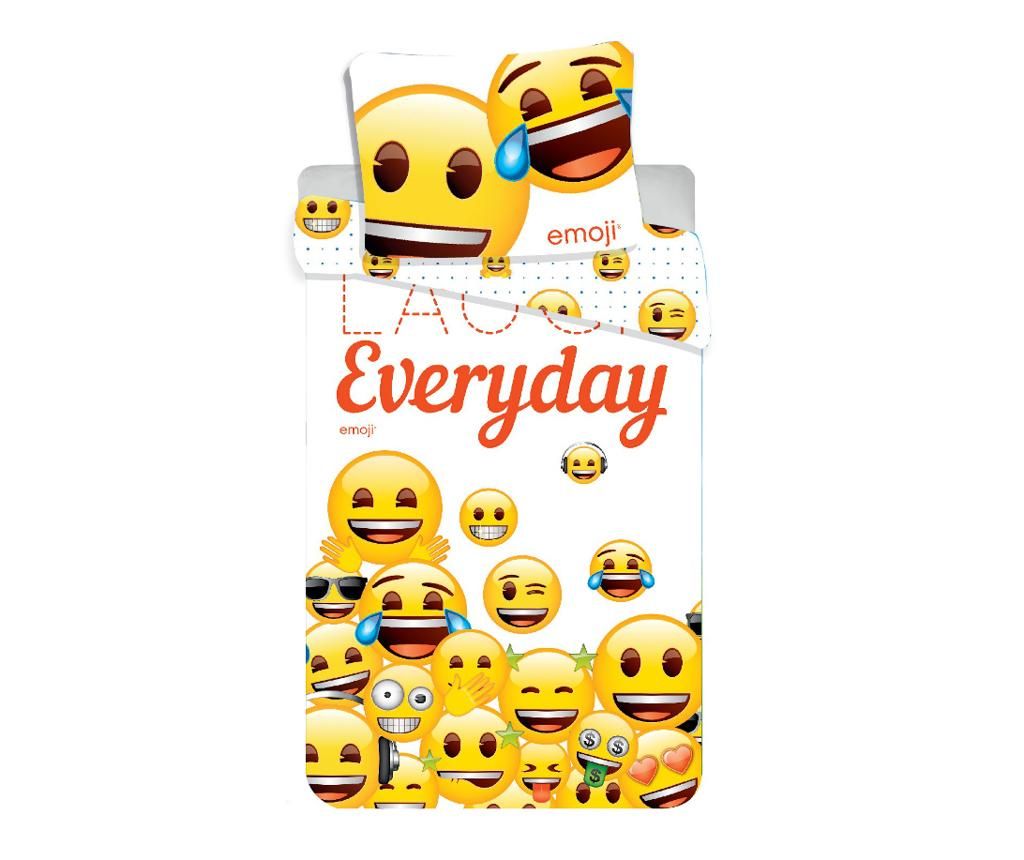 Set de pat Single Emoji Laugh Everyday – Emoji, Multicolor Emoji